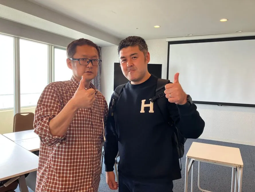 U21全日本男子ハンドボールコーチ 大房和雄氏と塾長